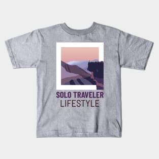 Solo Traveler Lifestyle Kids T-Shirt